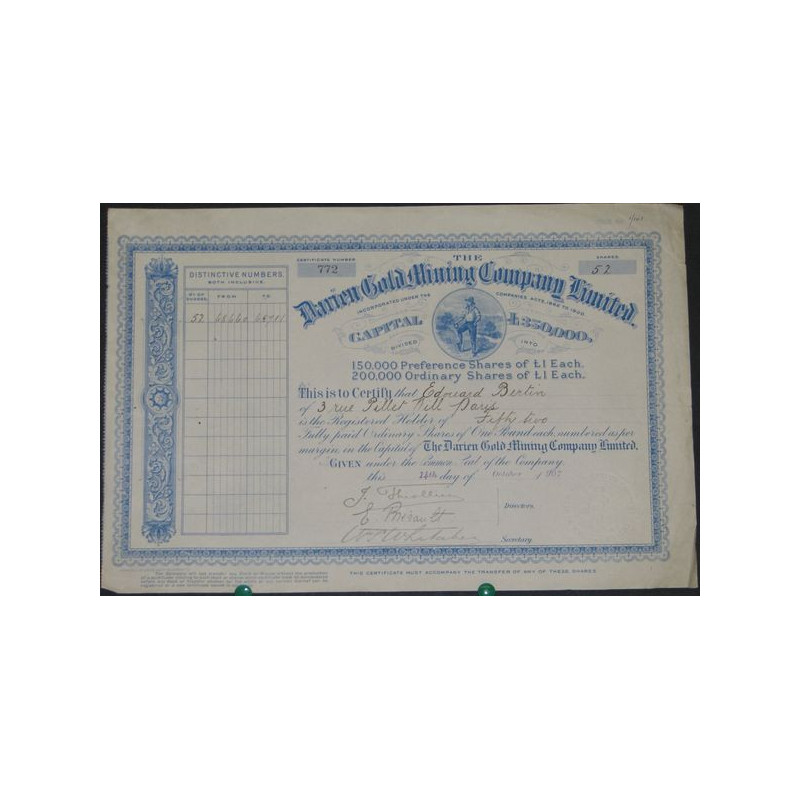 The Darien Gold Mining Cy Ltd