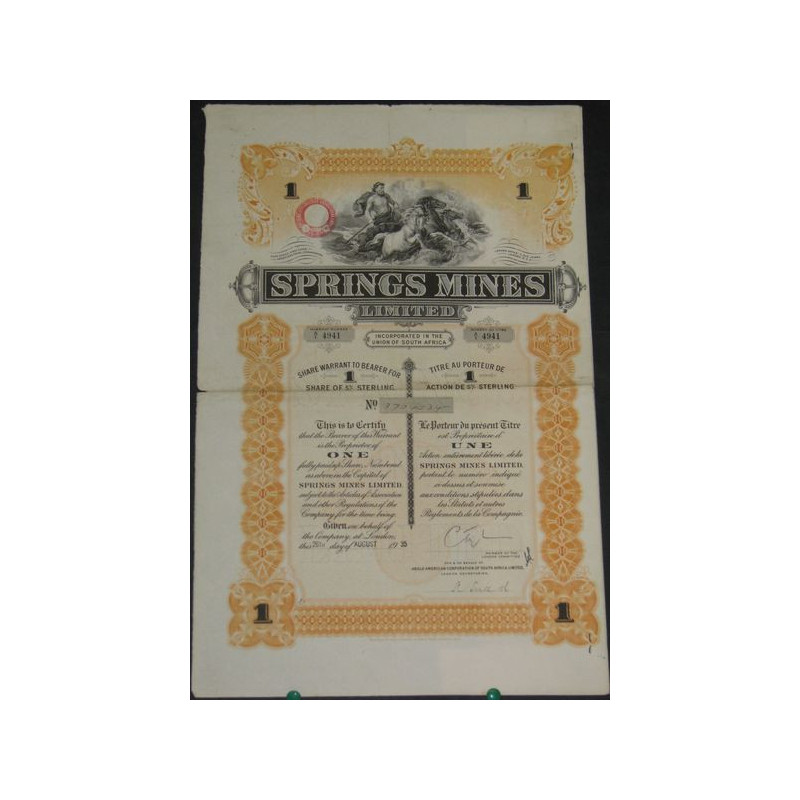 Springs Mines Ltd (1 Act)