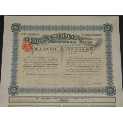 The Carballino Gold and Arsenic Mines (5 Ac)