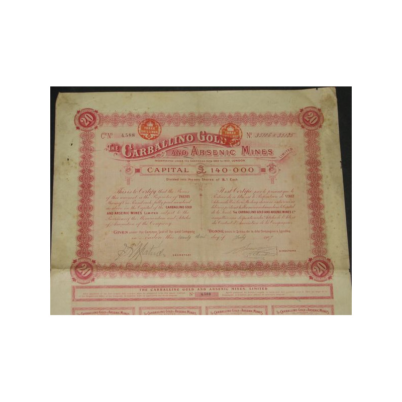 The Carballino Gold and Arsenic Mines (20 Ac)