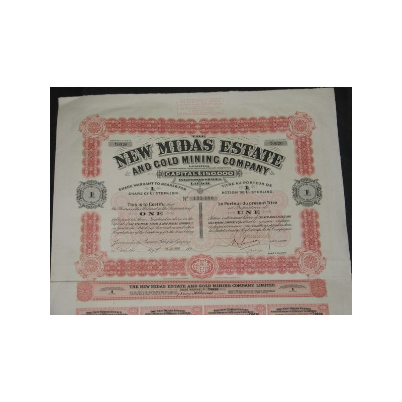 The New Midas Estate and Gold Mining Cy Ltd (1 Act)