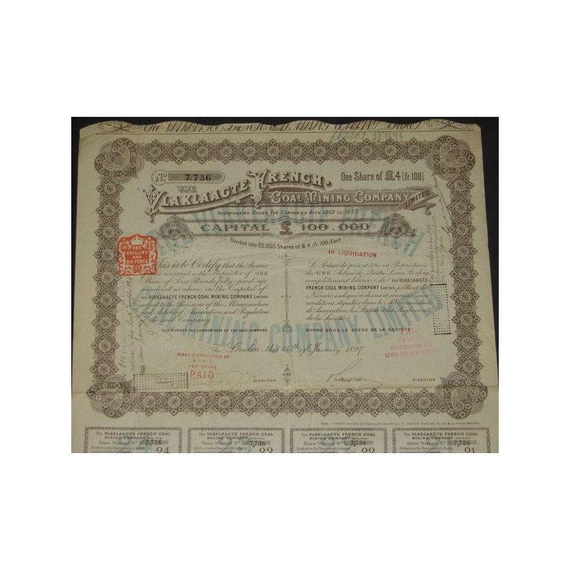 The Vlaklaagte French Coal Mining Cy Ltd