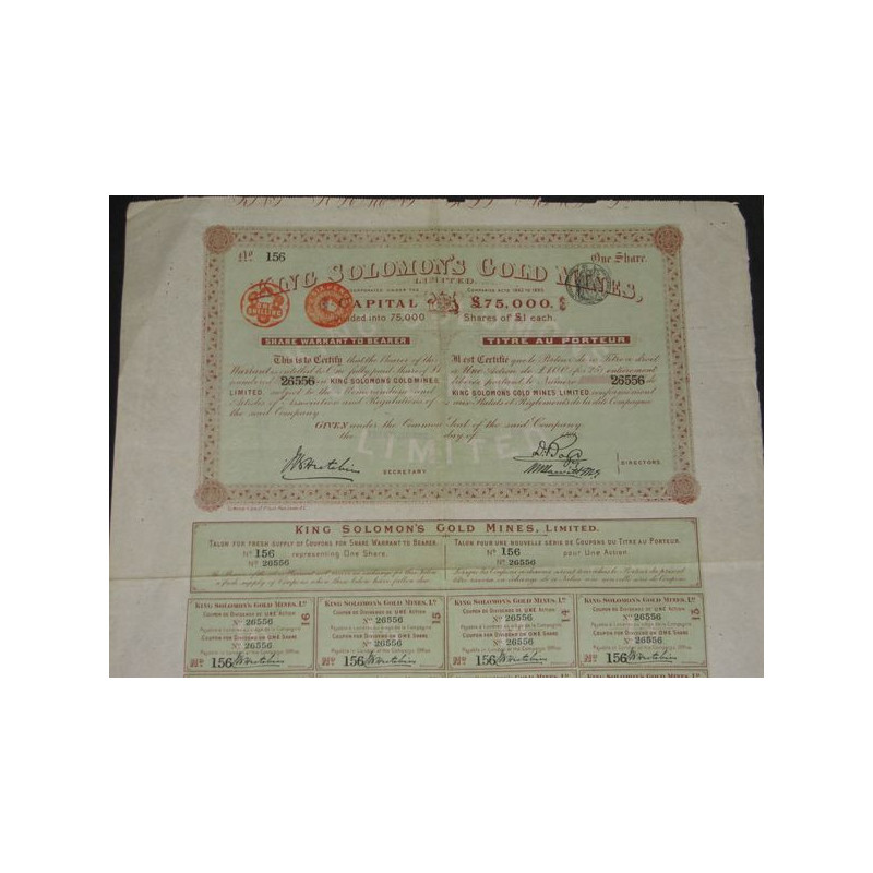 King Solomon's Gold Mines Ltd