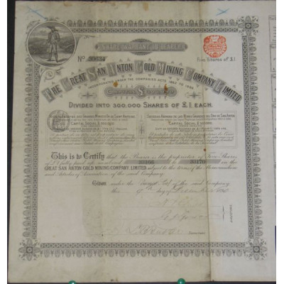 The Great San Anton Gold Mining Cy Ltd (5 Ac)