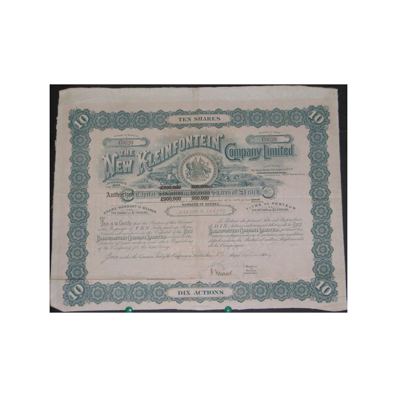 The New Kleinfontein Cy Ltd (10 Act)