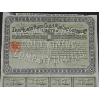 The Monte Rosa Gold Mining Cy Ltd (1 Ac)