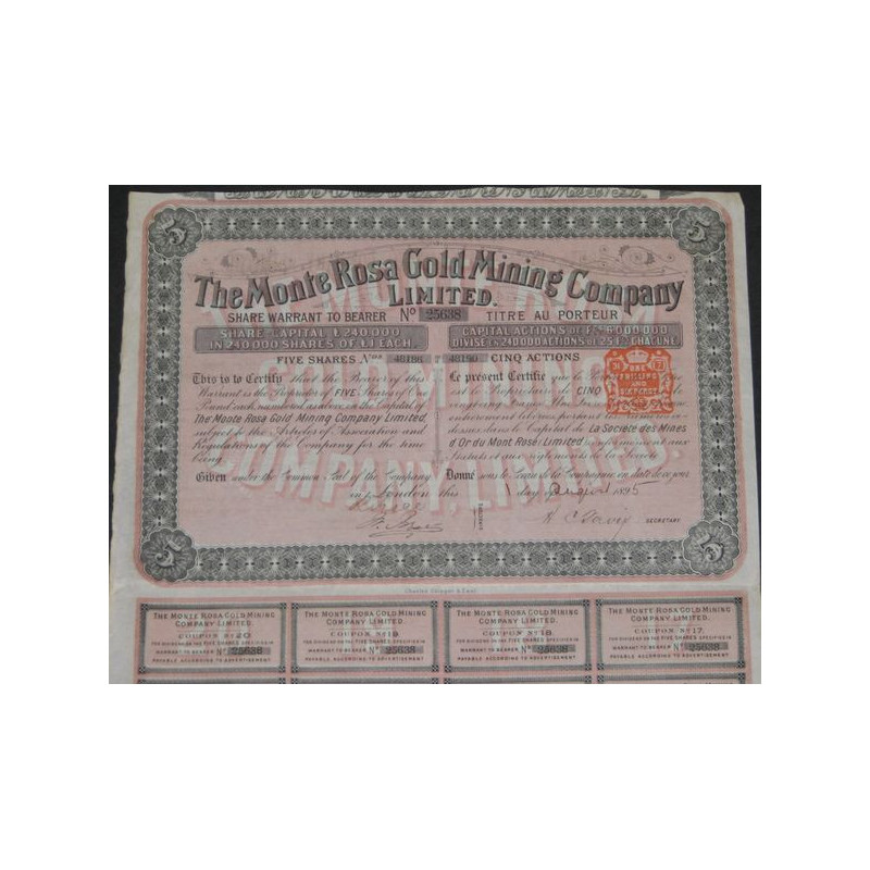 The Monte Rosa Gold Mining Cy Ltd (5 Ac)