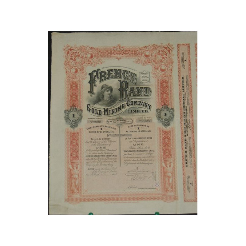 French Rand Gold Mining Cy Ltd (1 Ac)