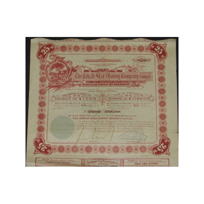 The Cobalt Star Mining Cy Ltd (25 Ac)