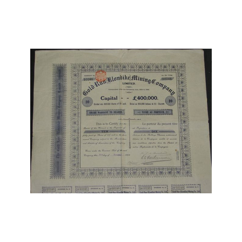 Gold Run (Klondike) Mining Cy Ltd