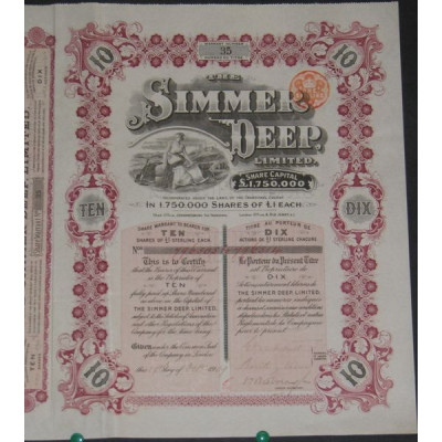 The Simmer Deep Ltd (10 Act)
