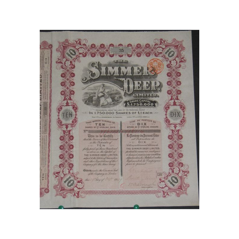 The Simmer Deep Ltd (10 Act)