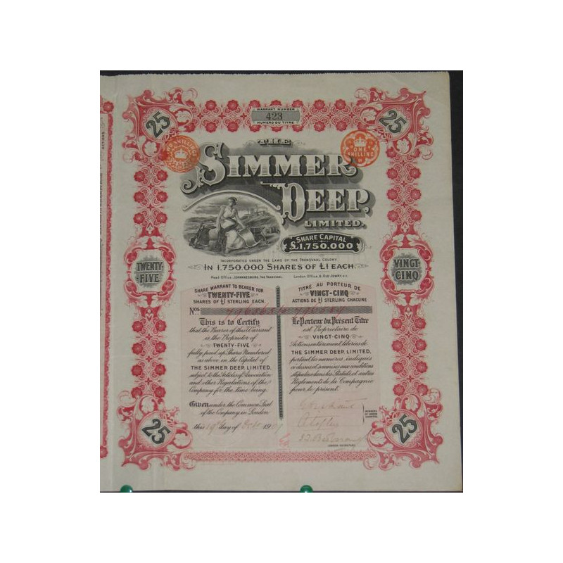 The Simmer Deep Ltd (25 Act)