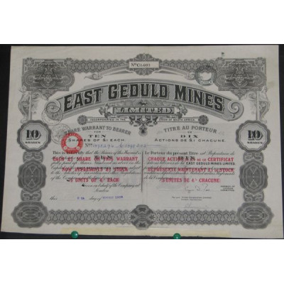 East Geduld Mines Ltd (10 Act)