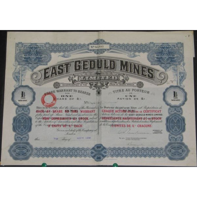 East Geduld Mines Ltd (1 Act)