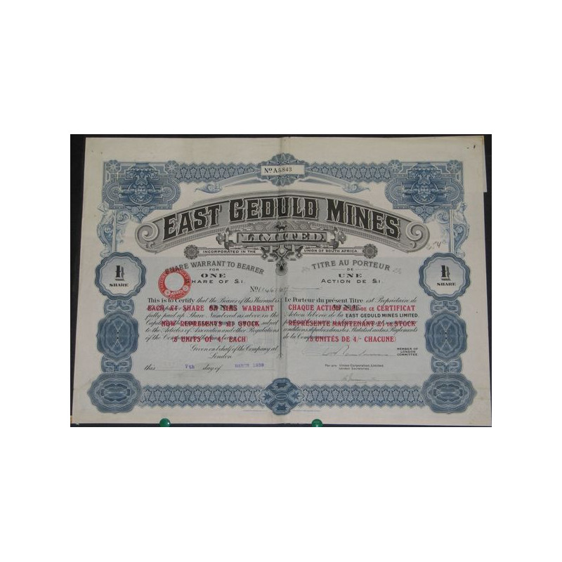 East Geduld Mines Ltd (1 Act)