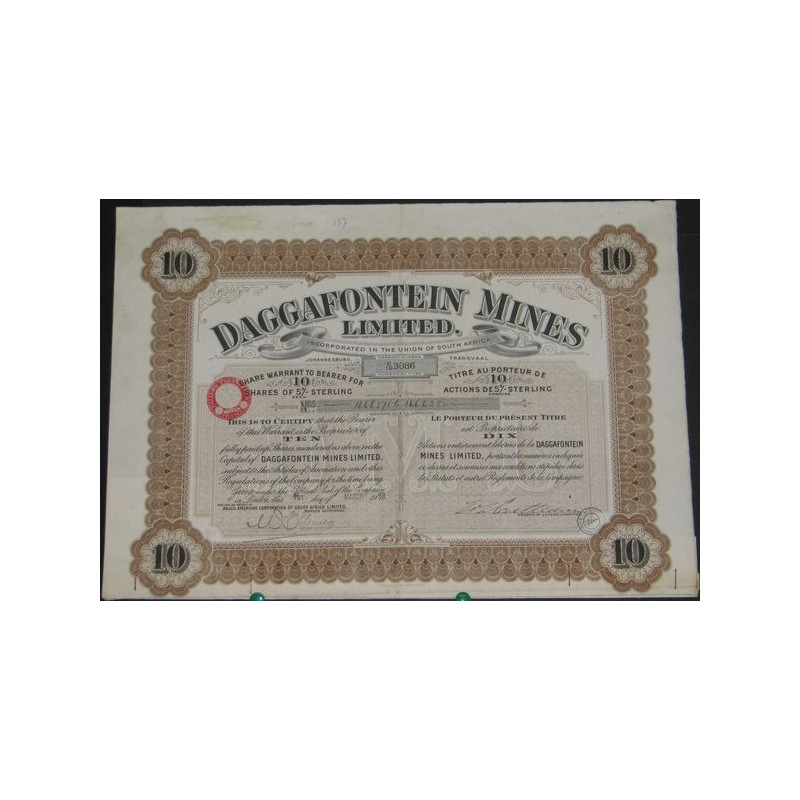 Daggafontein Mines Ltd (10 Act)