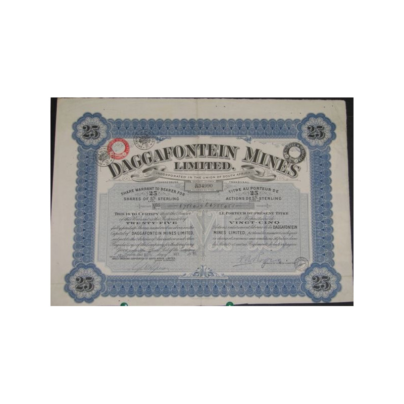 Daggafontein Mines Ltd (25 Act)