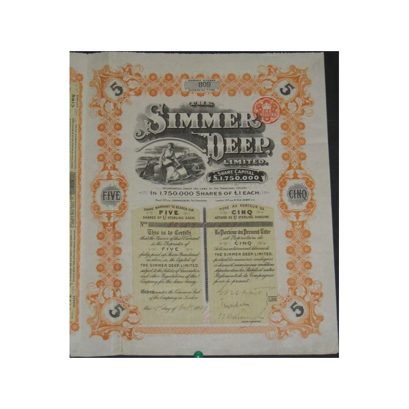 The Simmer Deep Ltd (5 Act)