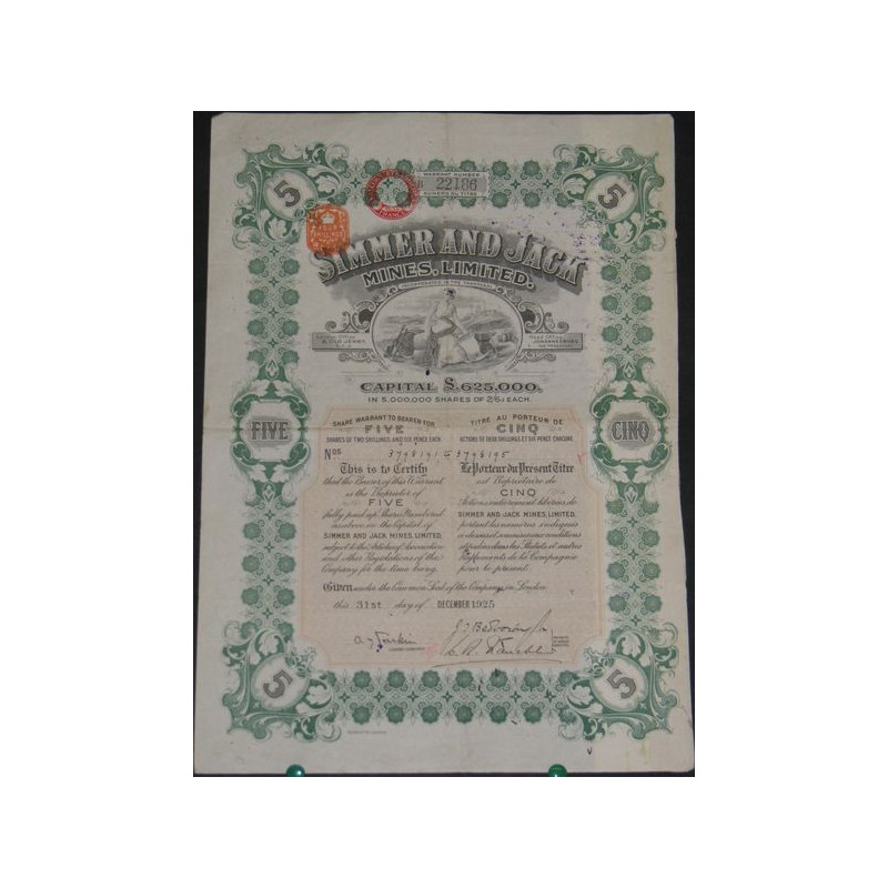 Simmer and Jack Mines Ltd (5 Act)