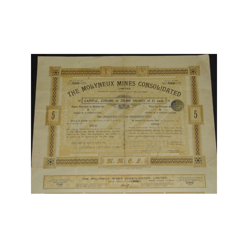 The Molyneux Mines Consolidated Ltd
