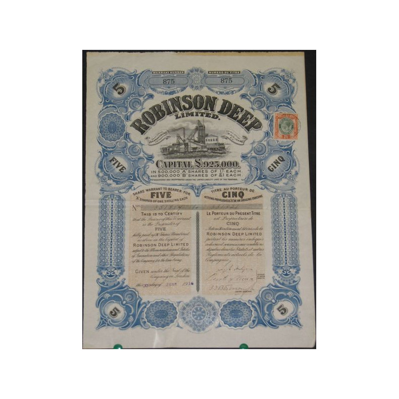 Robinson Deep Ltd (5 Act)