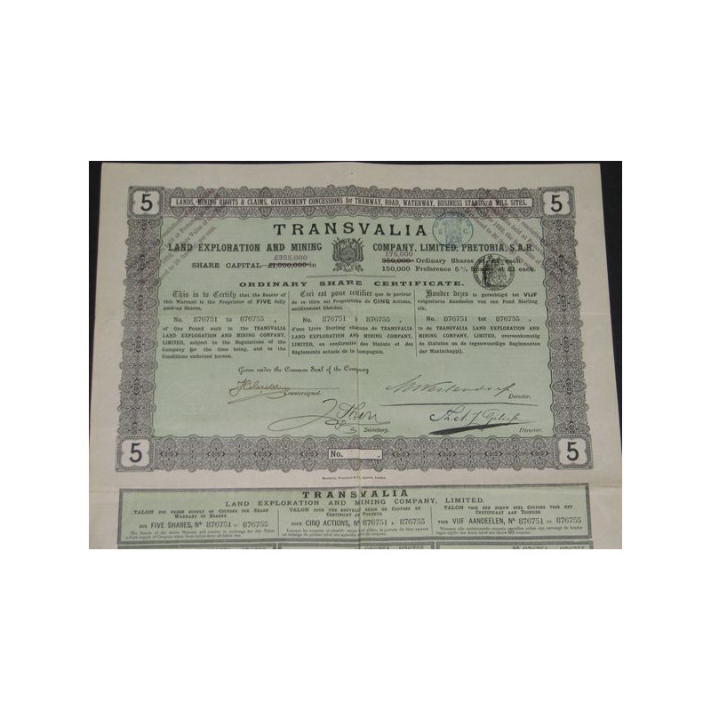 Transvalia Land Exploration and Mining Cy Ltd