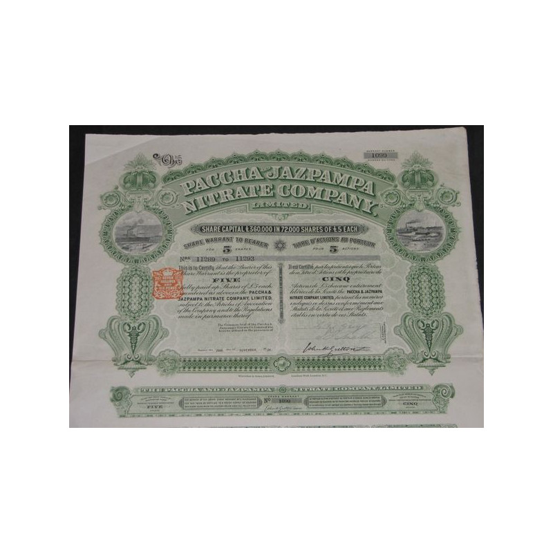 Paccha & Jazpampa Nitrate Cy Ltd (5 Ac)