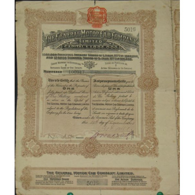 The General Motor Cab Cy Ltd (1 Act - Modèle 1)