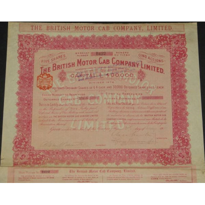 The British Motor Cab Cy Ltd (05 Act diff - Modèle 1)