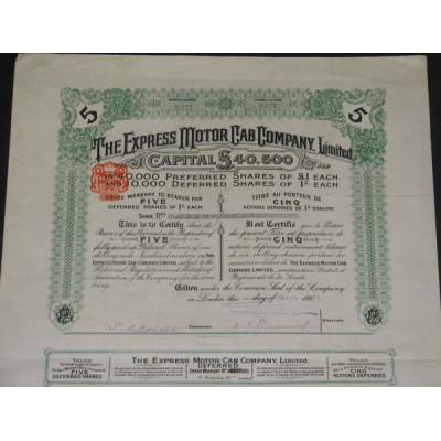 The Express Motor Cab Cy Ltd (5 Act diff)