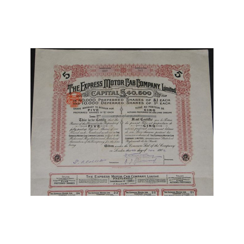 The Express Motor Cab Cy Ltd (5 Act pref)