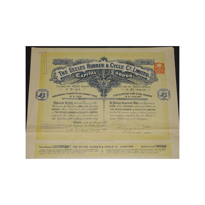 The Eccles Rubber & Cycle Cy Ltd