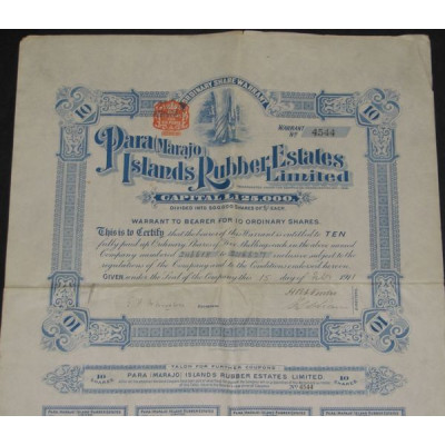 Para (Marajo) Islands Rubber Estates Ltd (10 Ac)