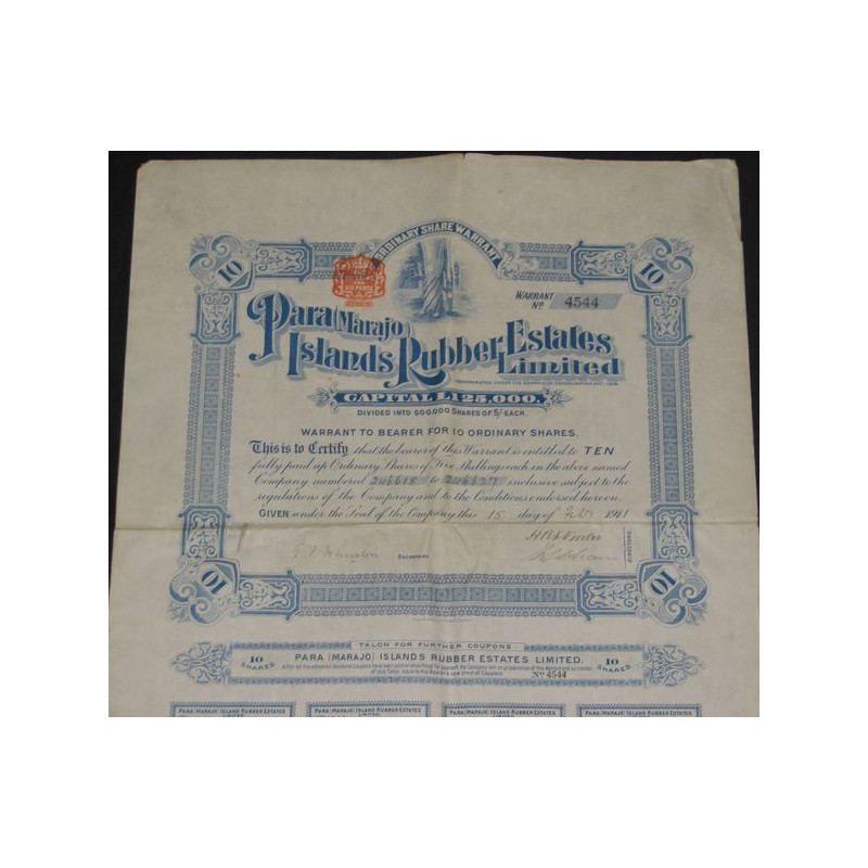 Para (Marajo) Islands Rubber Estates Ltd (10 Ac)