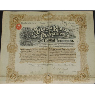 The Malacca Rubber Plantations Ltd (25 Act O)