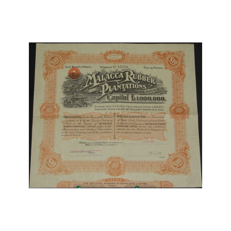 The Malacca Rubber Plantations Ltd (10 Act O 1964)