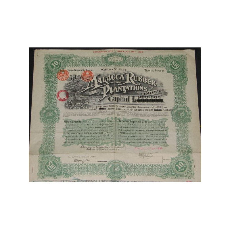 The Malacca Rubber Plantations Ltd (10 Act P)