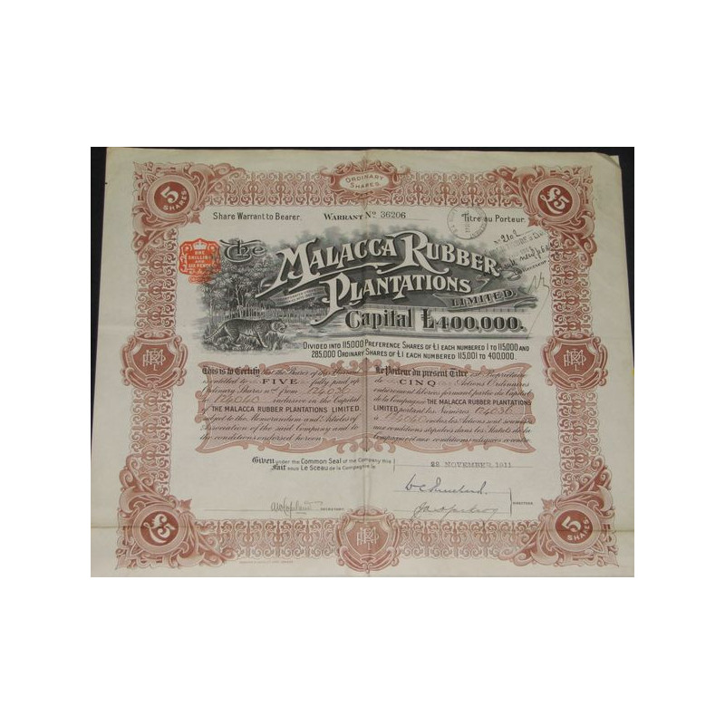 The Malacca Rubber Plantations Ltd (5 Act O)