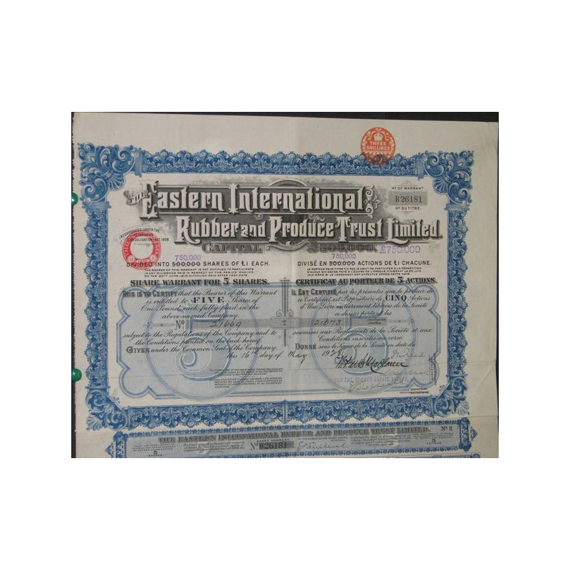 The Eastern International Rubber and Produce Trust Ltd (5 Ac)