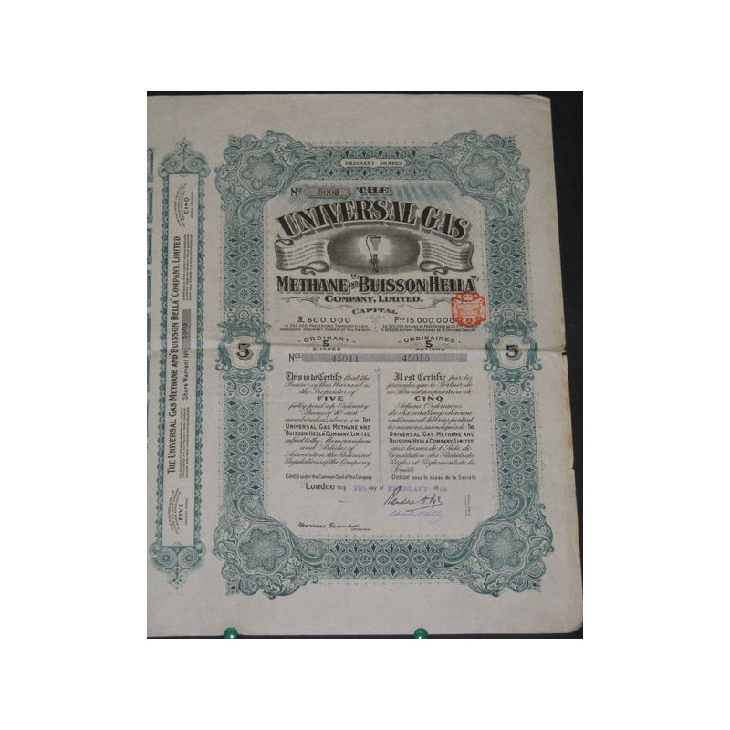 The Universal Gas Methane and "Buisson Hella" Cy Ltd (5 Ac)