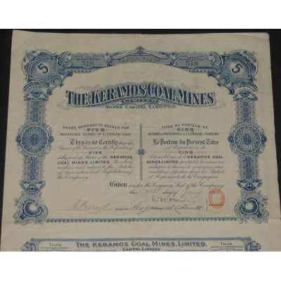 The Keramos Coal Mines Ltd