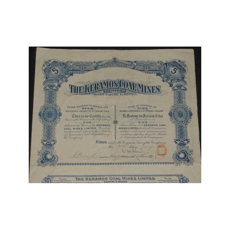 The Keramos Coal Mines Ltd