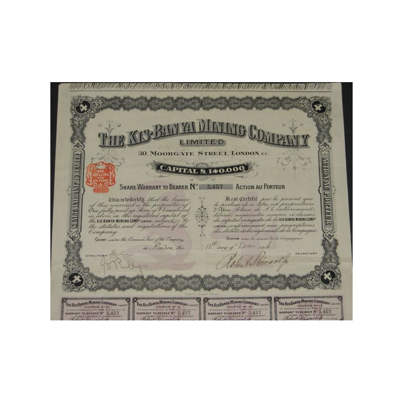 The Kis-Banya Mining Cy Ltd