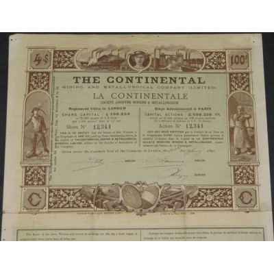 The Continental Mining and Metallurgical Cy Ltd