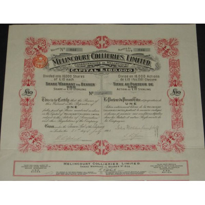 Melincourt Collieries Ltd (Charbonnages de Melincourt)