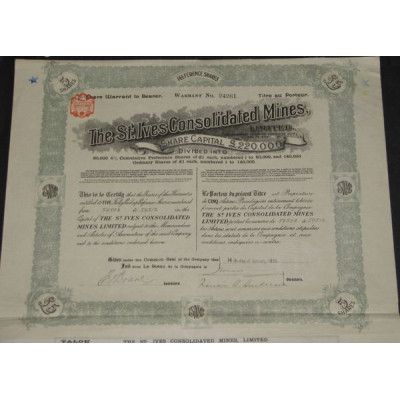 The St. Ives Consolidated Mines Ltd