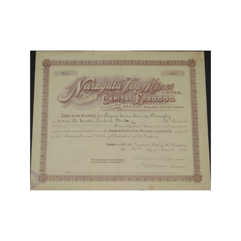 Naraguta Tin Mines Ltd (Nomin)