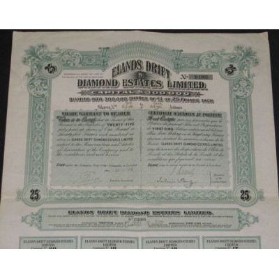 Elands Drift Diamond Estates Ltd (25 Act)