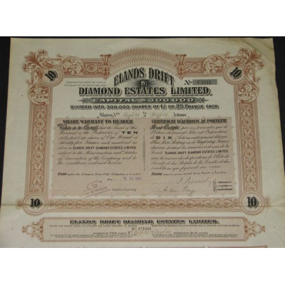 Elands Drift Diamond Estates Ltd (10 Act)